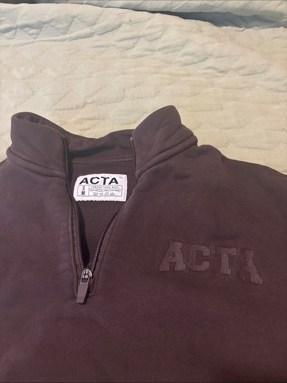 ACTA Chocolate Brown Women’s Quarter Zip